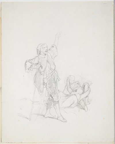 Étude pour illustration de livre - Paul Gavarni