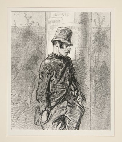 Sur le chemin de la cour - Paul Gavarni