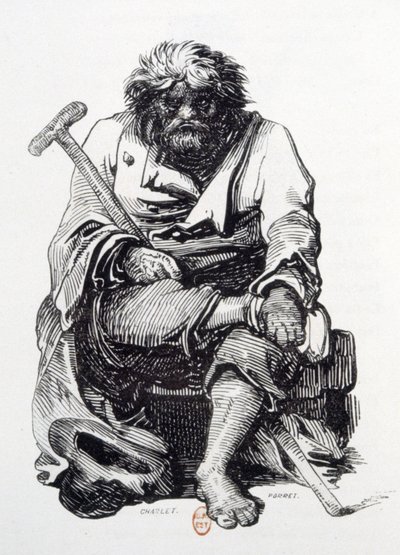 Le mendiant - Paul Gavarni
