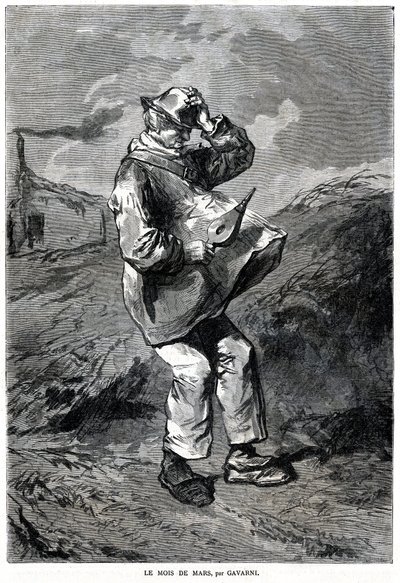 Le mois de mars : représentation d