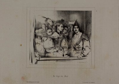 Theatre-Box au bal - Paul Gavarni