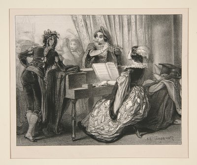 Un bal costumé - Paul Gavarni