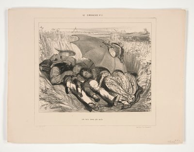 Un nid dans les blés - Paul Gavarni