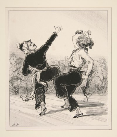 Un menuet - Paul Gavarni