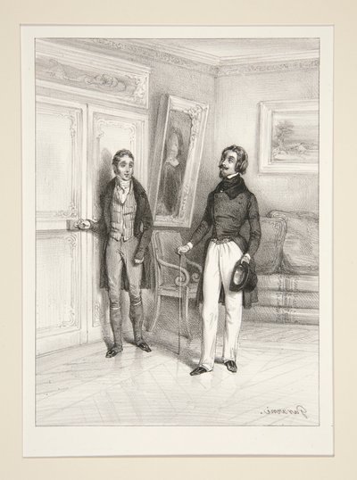 Une fausse démarche. Page 335. - Paul Gavarni