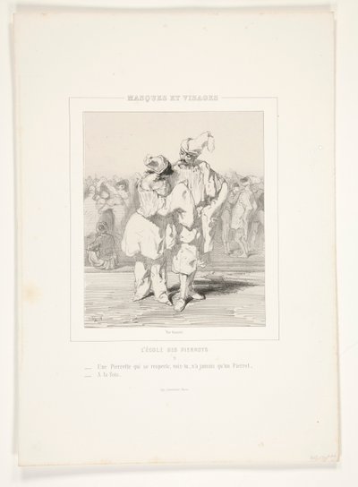 Une pierrette qui se respecte, vois-tu, n - Paul Gavarni