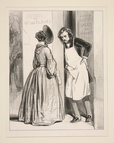 Voilà huit mois, Auguste, que vous me promettez un mantelet - Paul Gavarni