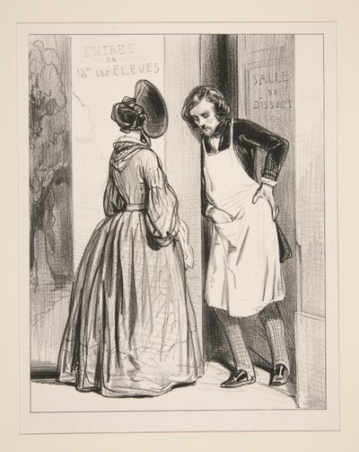 Voilà huit mois, Auguste, que vous me promettez un mantelet... - Paul Gavarni