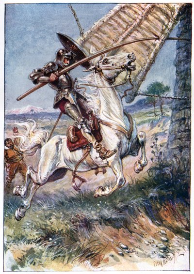 Et enfonçant sa lance dans la voile, illustration de 