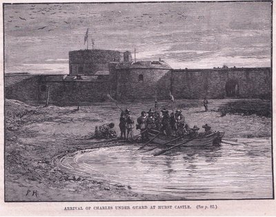 Arrivée de Charles Ier sous garde à Hurst Castle AD 1648 - Paul Hardy