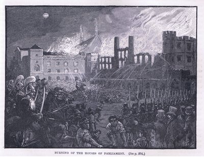 Incendie des Chambres du Parlement, 1834 - Paul Hardy