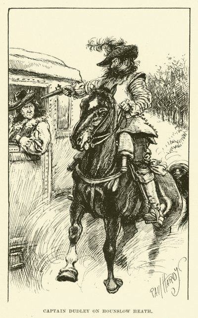 Capitaine Dudley sur Hounslow Heath (gravure) - Paul Hardy