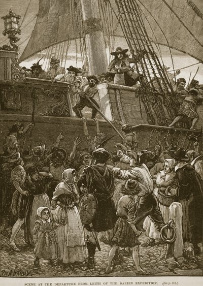 Scène au départ de Leith de l