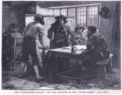 Le capitaine de Nottingham et les agitateurs au White Horse en 1817 après J.-C. - Paul Hardy