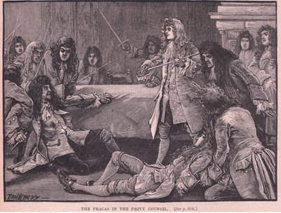 La bagarre au Conseil privé AD 1711 - Paul Hardy