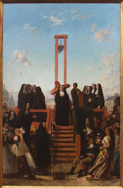 Guillotine. Les Carmélites de Compiègne, première moitié du 19ème siècle - Paul Delaroche