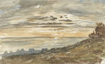 Coucher de soleil à Trouville - Paul Huet