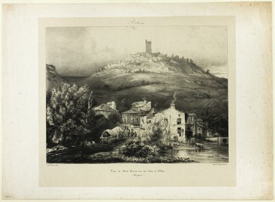 La tour de Mont-Perrou, vue des rives de l