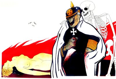 La Mort avec le Kaiser Wilhelm et le cadavre d