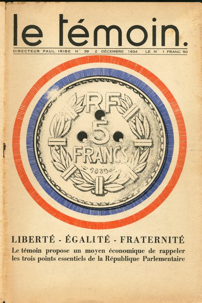 Le Témoin, Satirique en Couleurs - Paul Iribe