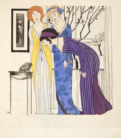 Trois robes empire de Les Robes de Paul Poiret pub. 1908 - Paul Iribe