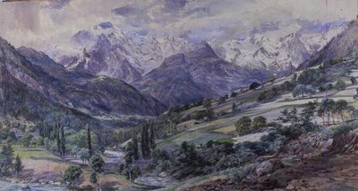 Une vue alpine - Paul Jacob Naftel