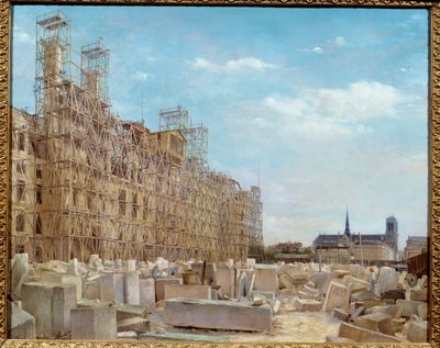 La mairie de Paris en reconstruction - Paul Joseph Victor Dargaud
