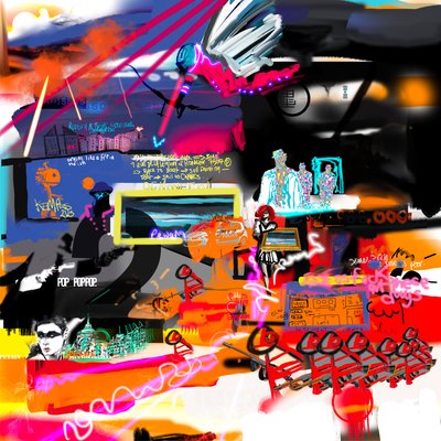Foule de Paris, 2023 - Paul Kempton