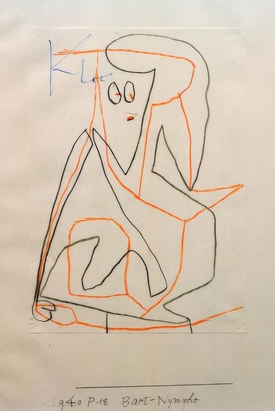 Nymphe à la barbe - Paul Klee