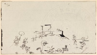 Plage animée - Paul Klee