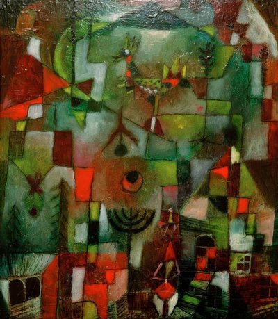 Image avec le coq et le grenadier - Paul Klee