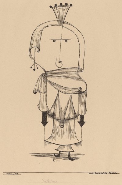 La sorcière avec un peigne - Paul Klee