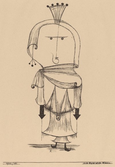 Die Hexe mit dem Kamm Sorcière avec un Peigne, 1922 - Paul Klee
