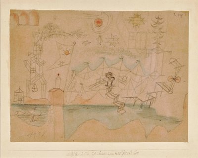 Dessin pour la location de bateaux - Paul Klee