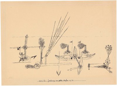 Dessin pour port jaune - Paul Klee