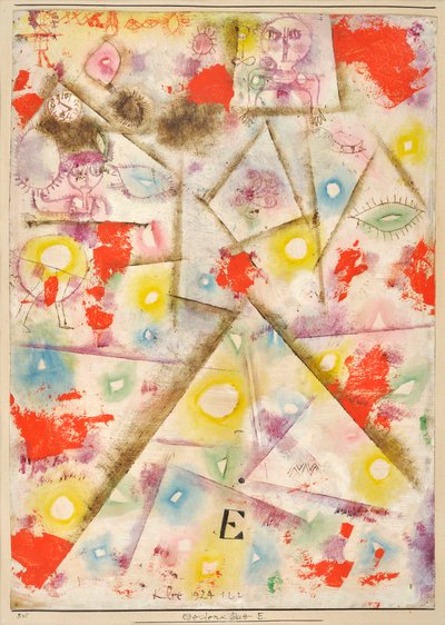 Feuille commémorative E par Paul Klee - Paul Klee