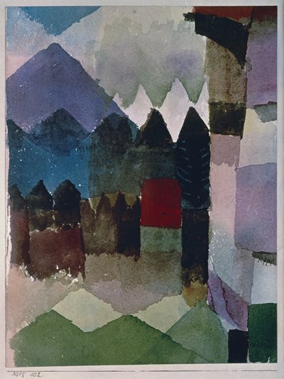 Vent de foehn dans le jardin de Franz Marc - Paul Klee