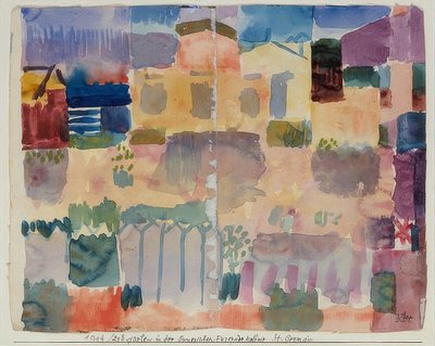 Jardin à St. Germain, près du quartier européen de Tunis. 1914 - Paul Klee