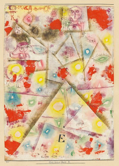 Gedenkblatt E, 1924 - Paul Klee