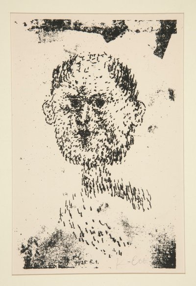Tête (Kopf) - Homme barbu (Baertiger Mann) - Paul Klee