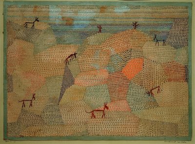 Paysage avec des ânes - Paul Klee