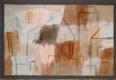 Lieu en bleu et orange - Paul Klee