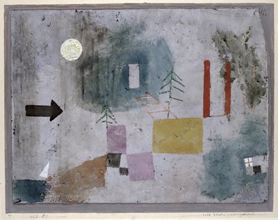 Passant par des piliers rouges - Paul Klee