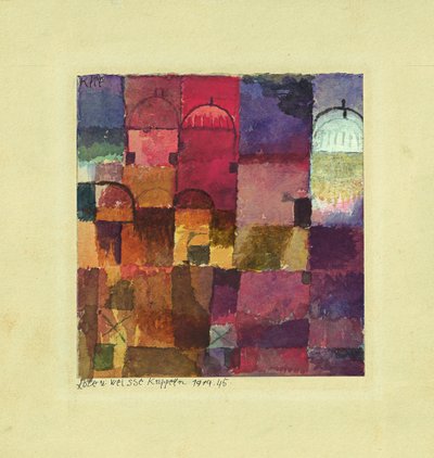 Dômes rouges et blancs, 1914 - Paul Klee