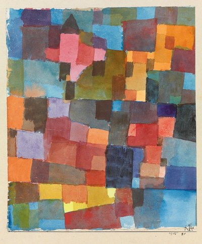 Architectures de chambre sur froid-chaud, 1915 - Paul Klee