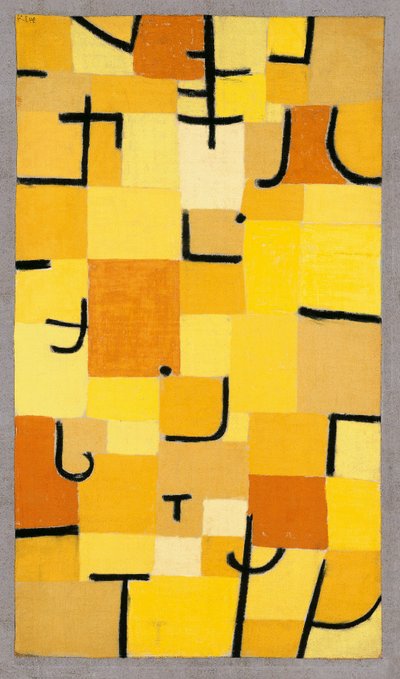 Signes en jaune, 1937 - Paul Klee