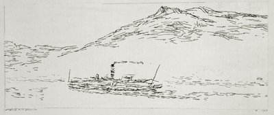 Bateau à vapeur sur le lac de Thoune - Paul Klee