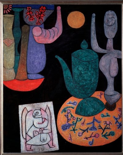Nature morte sur fond noir - Paul Klee