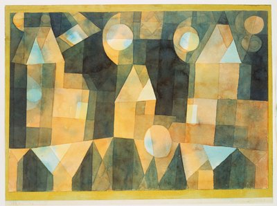 Trois maisons et un pont - Paul Klee