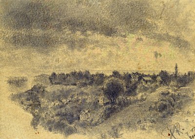 Sans titre (Berne, vue sur le Rosengarten) 1897 - Paul Klee